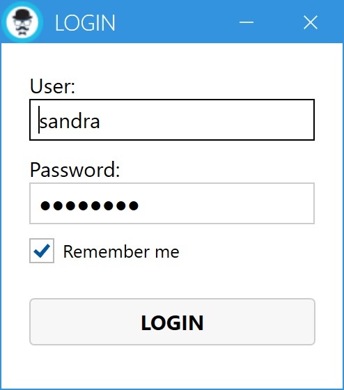FastCamino VPN Login Screen